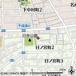 丸八グループホーム日吉周辺の地図