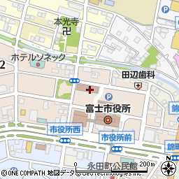 富士市役所　産業経済部商業労政課商業担当周辺の地図