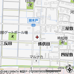 愛知県あま市七宝町川部佛供田31-2周辺の地図