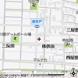 愛知県あま市七宝町川部佛供田31-1周辺の地図