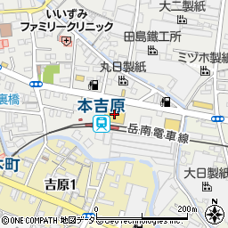 メディアポリス本吉原店周辺の地図