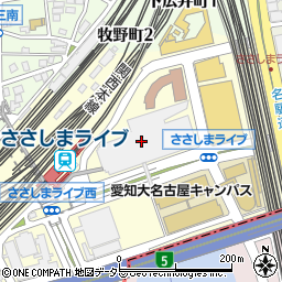 名古屋プリンスホテルスカイタワー周辺の地図