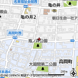 愛知県名古屋市名東区亀の井2丁目286周辺の地図