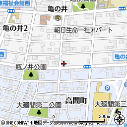 愛知県名古屋市名東区亀の井3丁目52周辺の地図