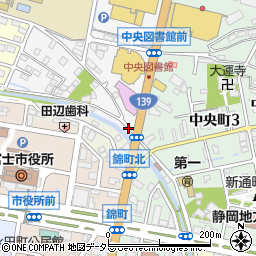 静岡県富士市永田北町1周辺の地図