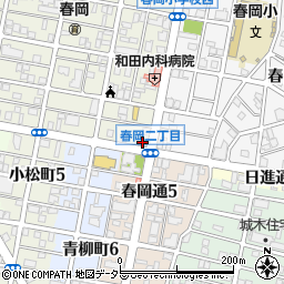 亀屋芳広春岡店周辺の地図