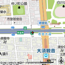 若宮大通公園トイレ２周辺の地図