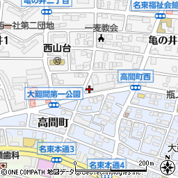 愛知県名古屋市名東区亀の井2丁目71周辺の地図
