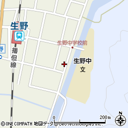兵庫県朝来市生野町口銀谷2116-1周辺の地図