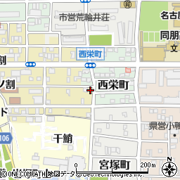 愛知県名古屋市中村区岩上町162周辺の地図