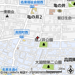 愛知県名古屋市名東区亀の井2丁目281周辺の地図