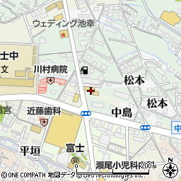 とーたる富士店周辺の地図