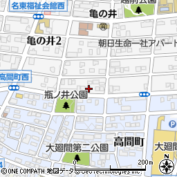 愛知県名古屋市名東区亀の井2丁目291周辺の地図