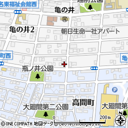 愛知県名古屋市名東区亀の井2丁目299周辺の地図