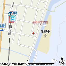 兵庫県朝来市生野町口銀谷2116周辺の地図