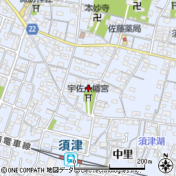 静岡県富士市中里1312周辺の地図