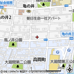 愛知県名古屋市名東区亀の井3丁目57-2周辺の地図