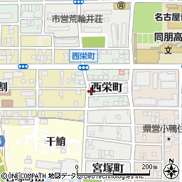 愛知県名古屋市中村区西栄町55周辺の地図