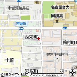 愛知県名古屋市中村区西栄町61周辺の地図