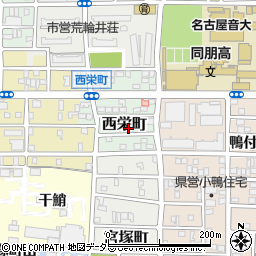 愛知県名古屋市中村区西栄町58-2周辺の地図