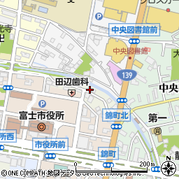 静岡県富士市依田原新田周辺の地図