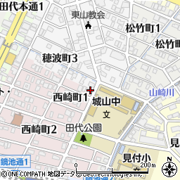 愛知県名古屋市千種区西崎町1丁目18周辺の地図