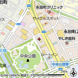 静岡県富士市永田町周辺の地図
