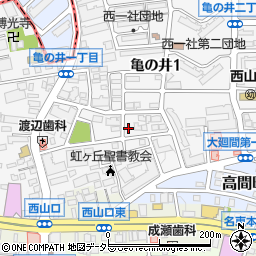 愛知県名古屋市名東区亀の井1丁目111周辺の地図