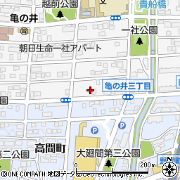 愛知県名古屋市名東区亀の井3丁目72周辺の地図