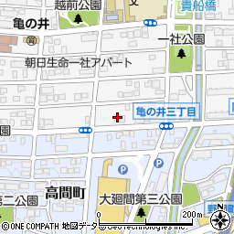 愛知県名古屋市名東区亀の井3丁目72周辺の地図