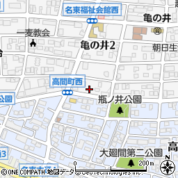 愛知県名古屋市名東区亀の井2丁目277周辺の地図