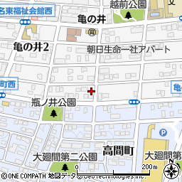 愛知県名古屋市名東区亀の井2丁目298周辺の地図