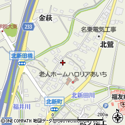 愛知県日進市北新町南鶯506-1周辺の地図
