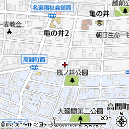 愛知県名古屋市名東区亀の井2丁目282周辺の地図