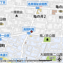 愛知県名古屋市名東区亀の井2丁目273周辺の地図