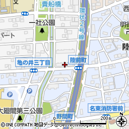 愛知県名古屋市名東区亀の井3丁目167周辺の地図