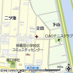 愛知県津島市唐臼町立出23-8周辺の地図