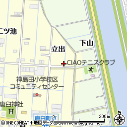 愛知県津島市唐臼町立出23-1周辺の地図