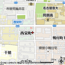 愛知県名古屋市中村区西栄町48周辺の地図