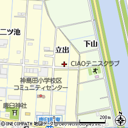 愛知県津島市唐臼町立出23-3周辺の地図