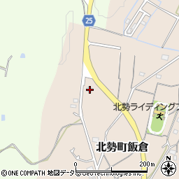 三重県いなべ市北勢町飯倉376周辺の地図