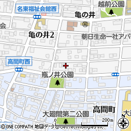 愛知県名古屋市名東区亀の井2丁目287周辺の地図