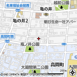 愛知県名古屋市名東区亀の井2丁目290周辺の地図