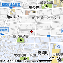 愛知県名古屋市名東区亀の井2丁目293周辺の地図