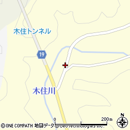 京都府南丹市日吉町木住大町周辺の地図