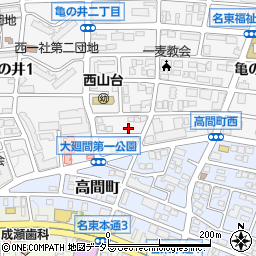 愛知県名古屋市名東区亀の井2丁目53周辺の地図