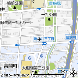 愛知県名古屋市名東区亀の井3丁目85周辺の地図