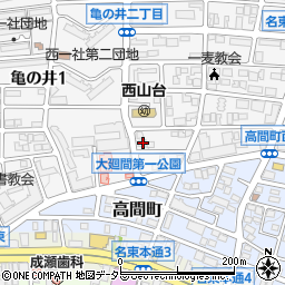 愛知県名古屋市名東区亀の井2丁目63周辺の地図