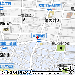 愛知県名古屋市名東区亀の井2丁目81周辺の地図