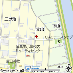 愛知県津島市唐臼町立出23-7周辺の地図